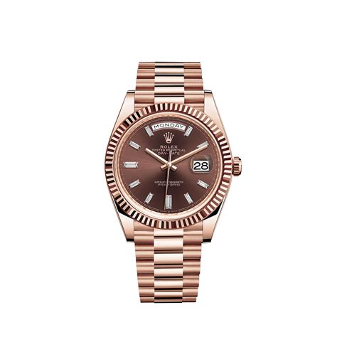 rolex day date quadrante everose|rolex everose gold watch 18 ct.